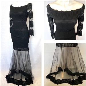 Long Sleeve Sheer Maxi Dress